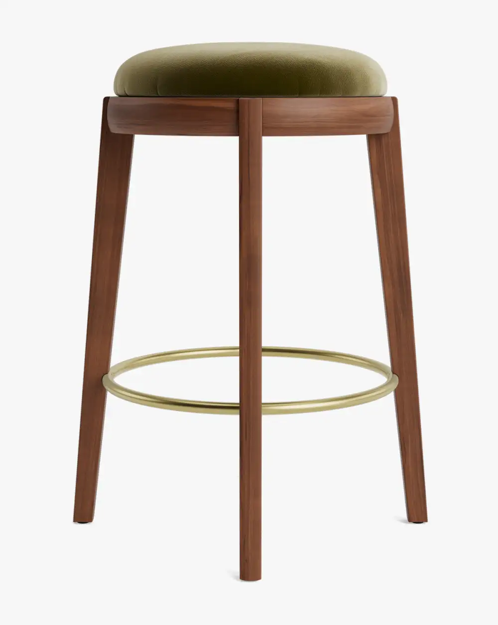 Modern Leather Counter Stool