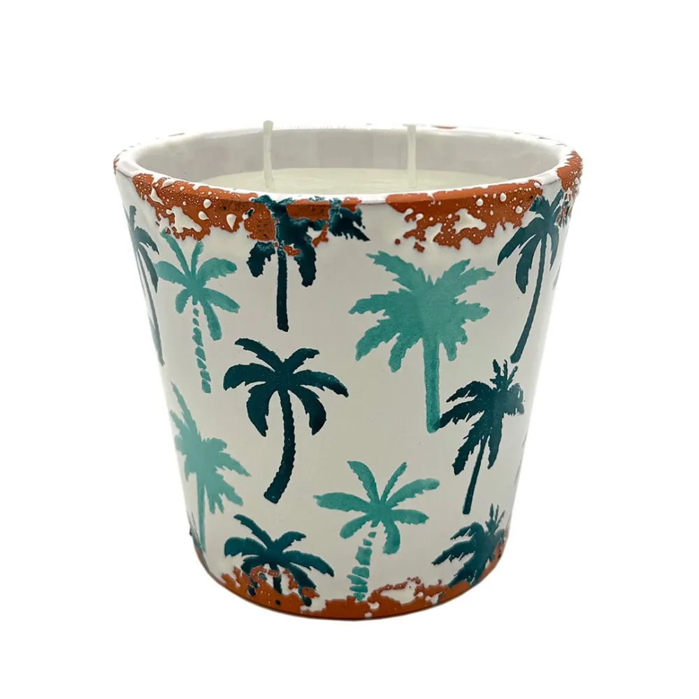 Green Tea Ceramic Candle