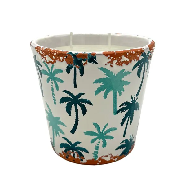 Green Tea Ceramic Candle