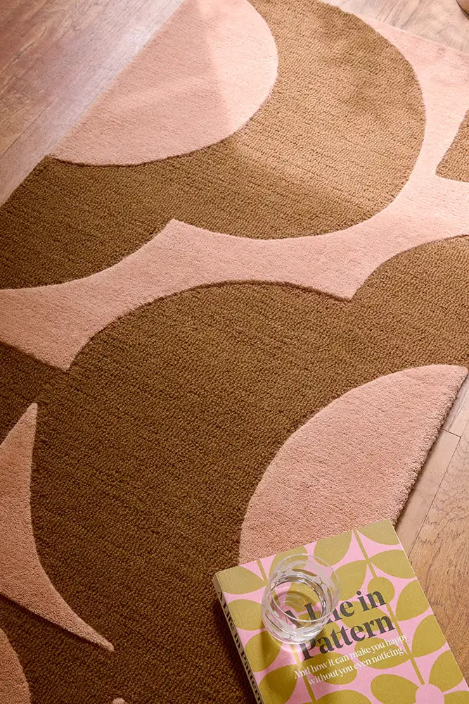 Wool Tufted Floral Polished Area Rug