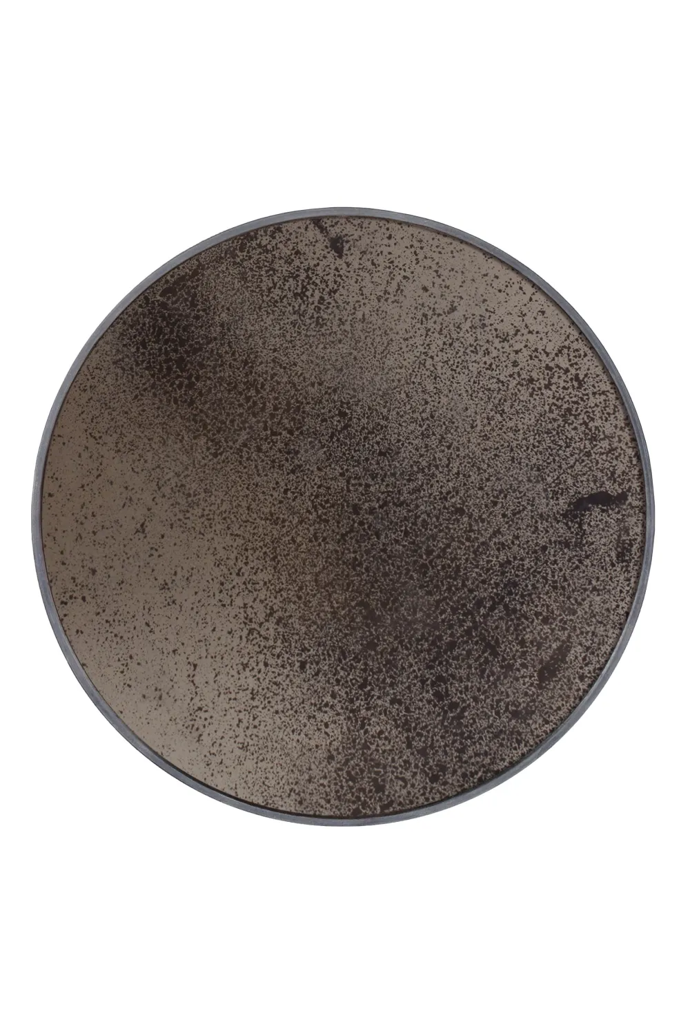 Aged Round Mirror
