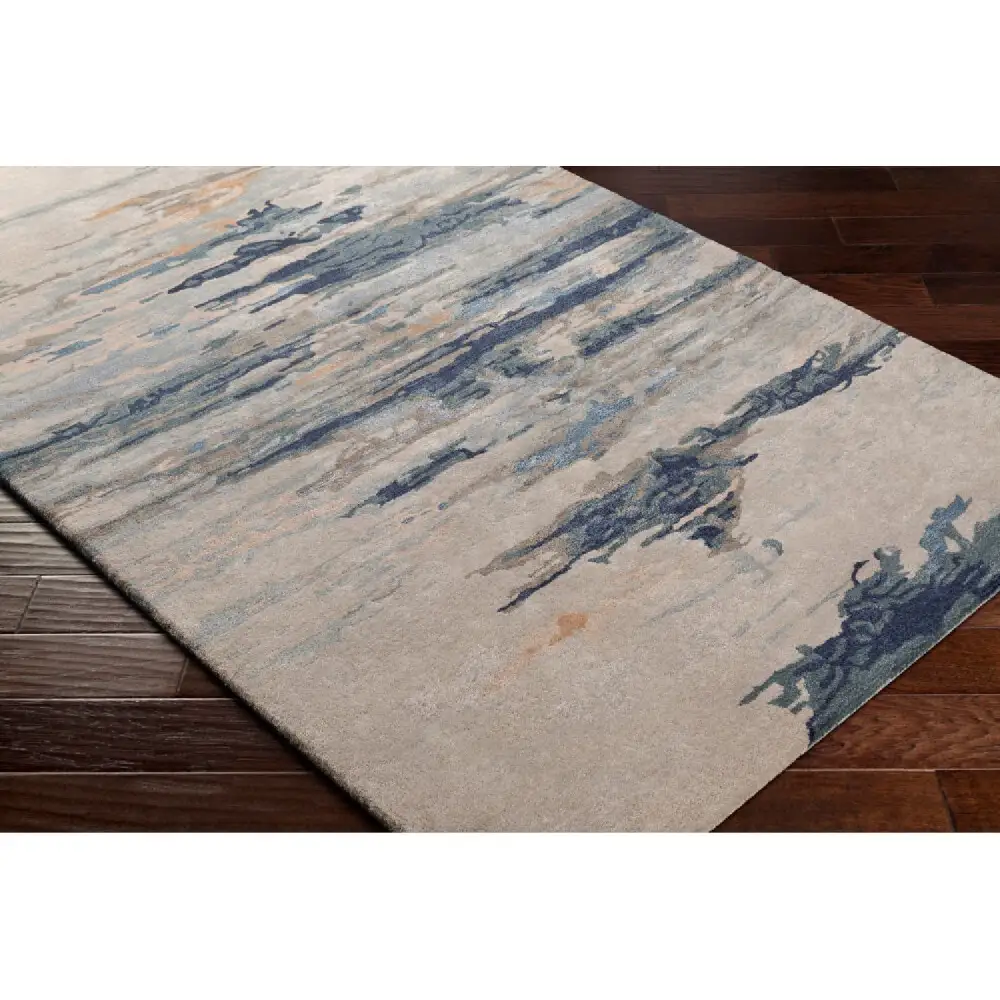 Textured Viscose Wool Blend Carpet