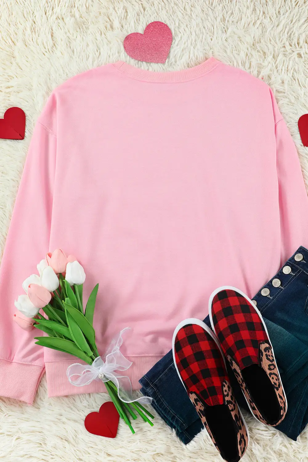 BE MINE Puff Graphic Sweatshirt