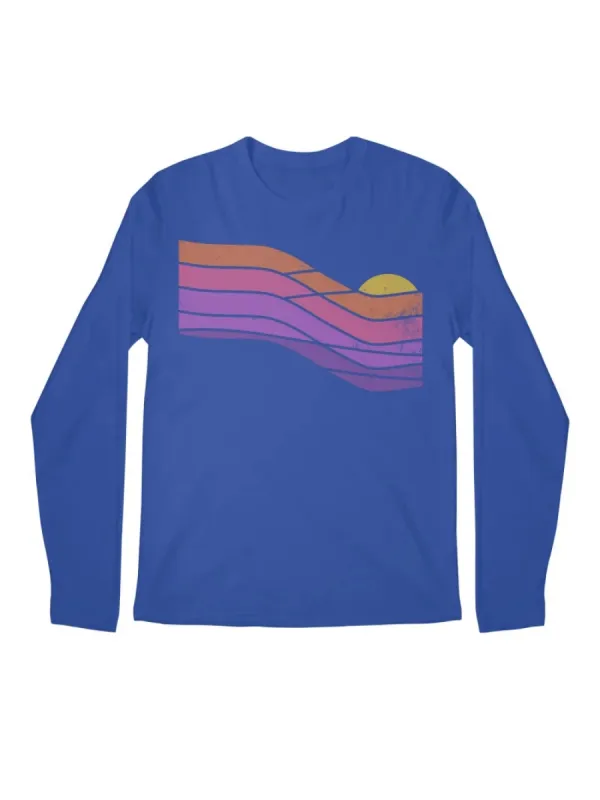 Retro Color Wave Graphic T-Shirt