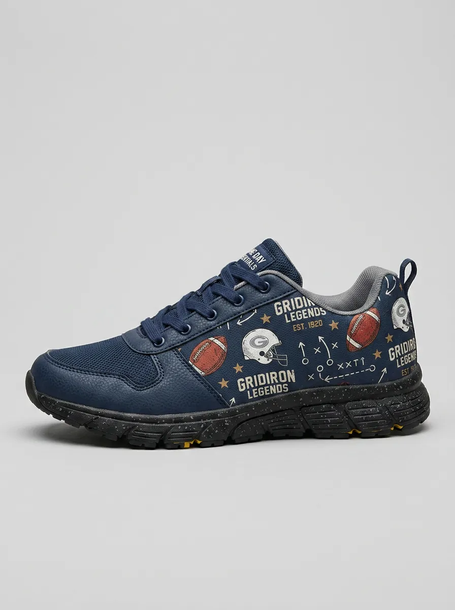Men's Gridiron Legends Football Helmet Printed Sneakers