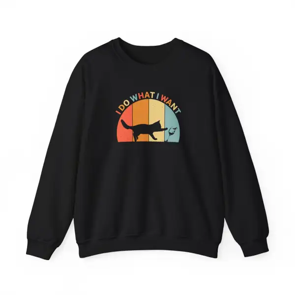 Independent Cat Graphic Crewneck Sweatshirt