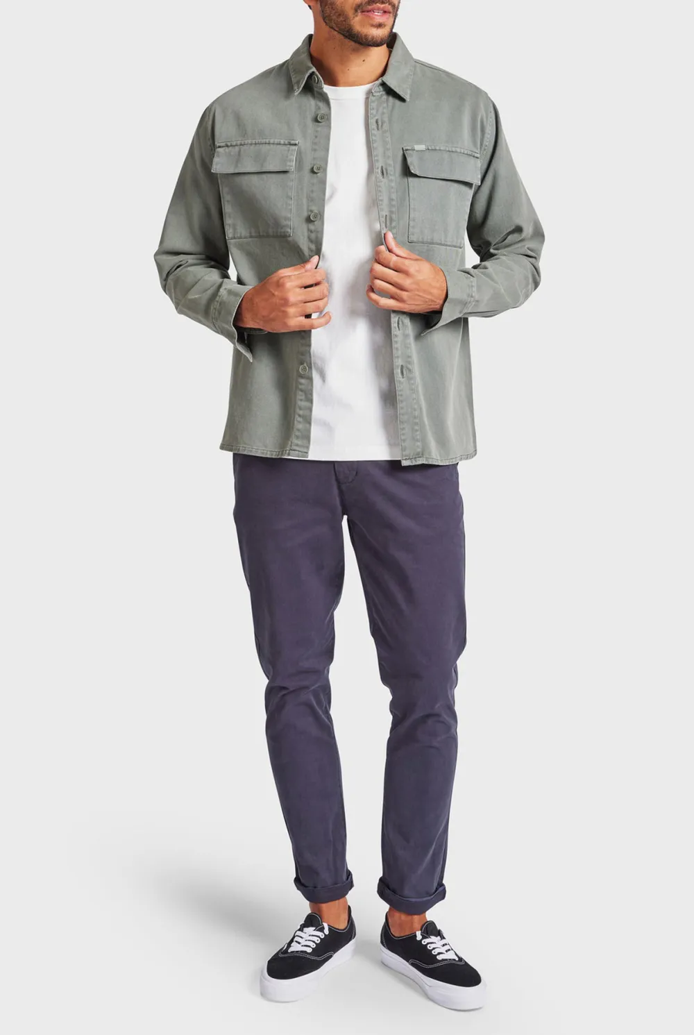 Casual Style Overshirt- Dutch blue