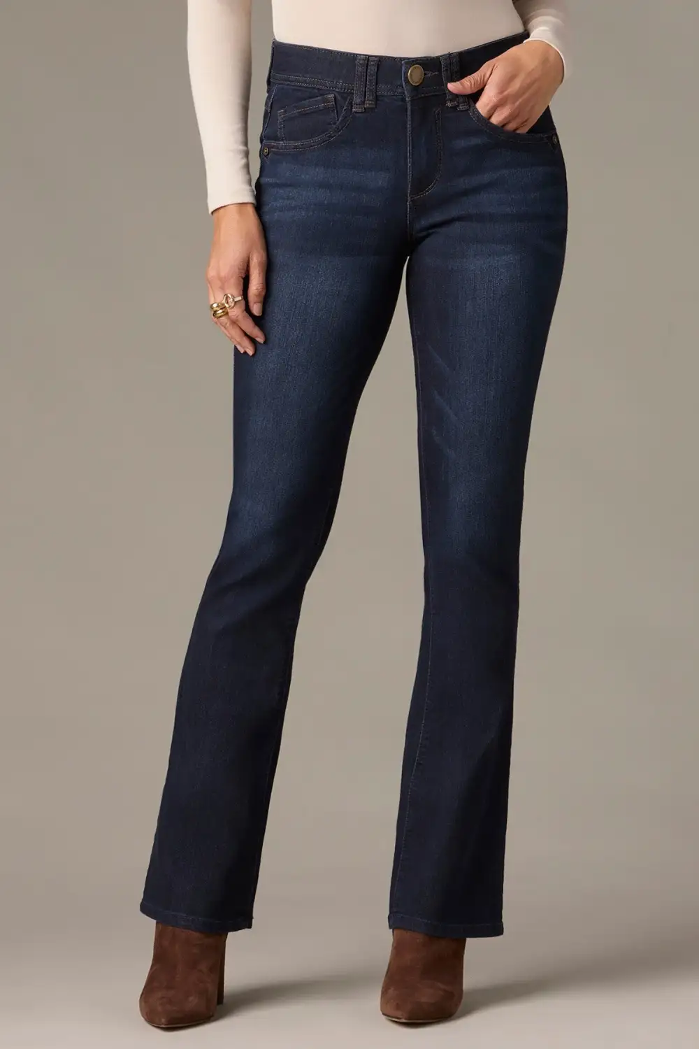 Mid Rise Bootcut Jeans