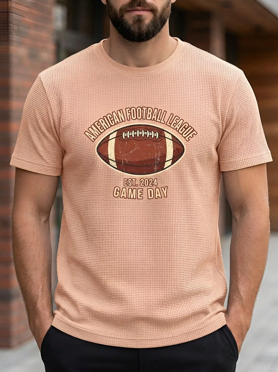 Football Graphic Casual T-Shirt