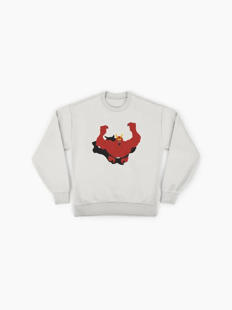 Cartoon Satan Character Art Sweatshirt