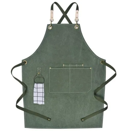 Canvas Cotton Strap Crossback Kitchen Work Apron