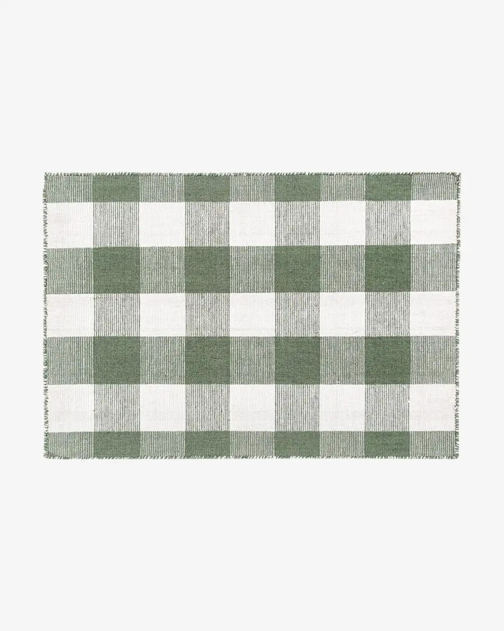 Checker Handwoven Polyester Indoor-Outdoor Area Rug