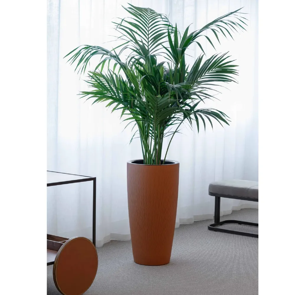 Leather Covered Plant Pot