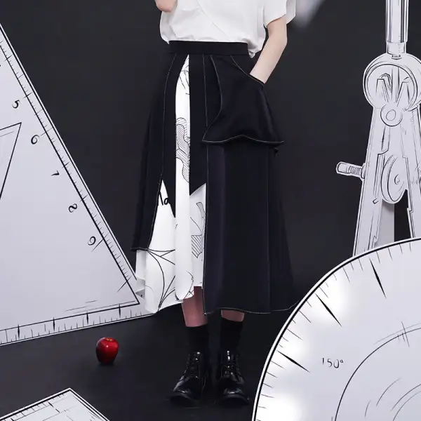 Minimal Promenade Everyday Casual Polyester Skirt