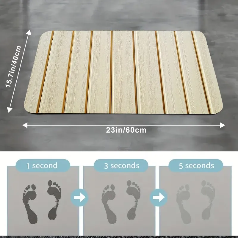 Striped Bathroom Rug