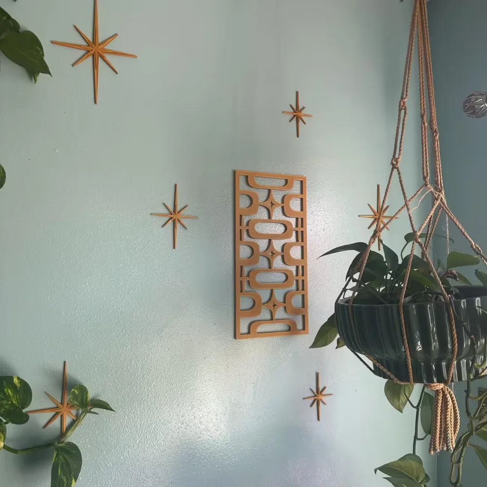 Wooden Starburst Wall Decor