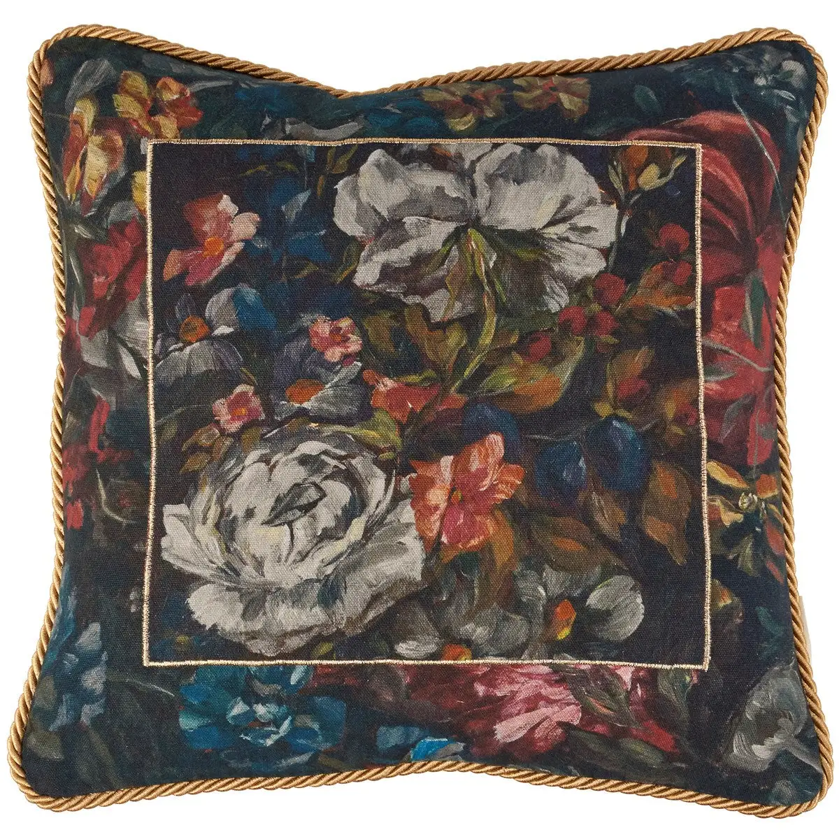 Modern Embroidered Decorative Accent Pillow