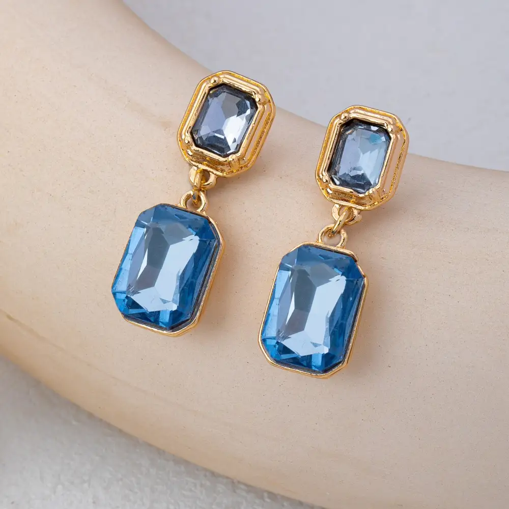Two Stone Geometric Crystal Cut