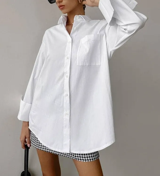 Lapel Collar Button Down Shirt