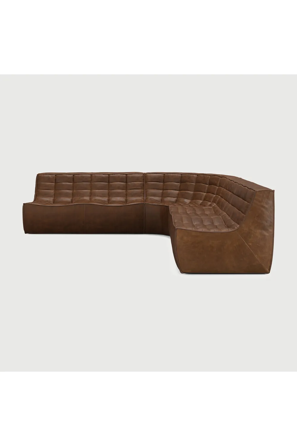 Modern Modular Leather Sofa