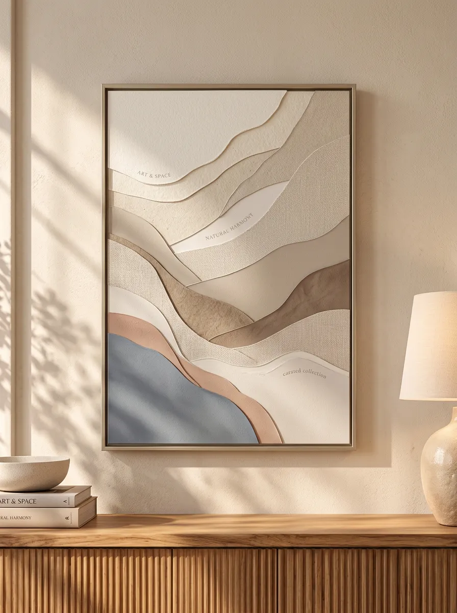 Understated Minimalist Abstract Landscape Printed Wall Art