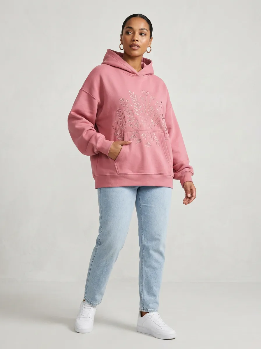 Women's Floral Nature Lover Botanical Printed Hoodie
