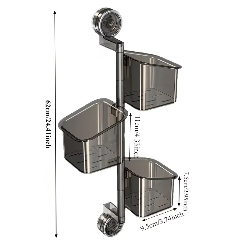 Suction Cup Wall Storage Rack