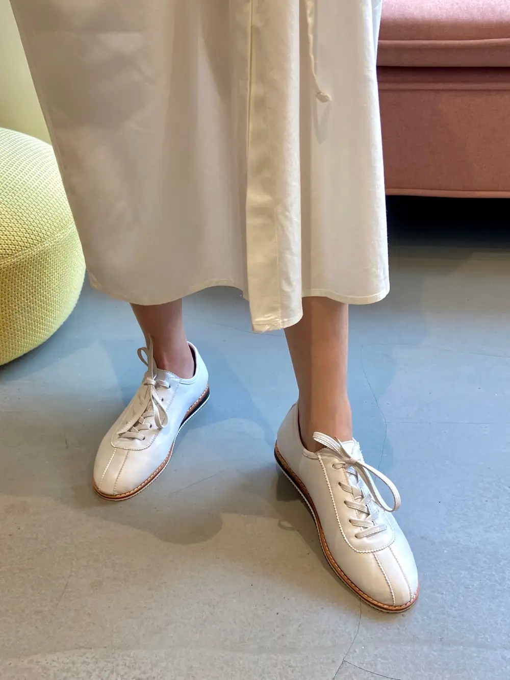 Faux Leather Modern Casual Sneakers