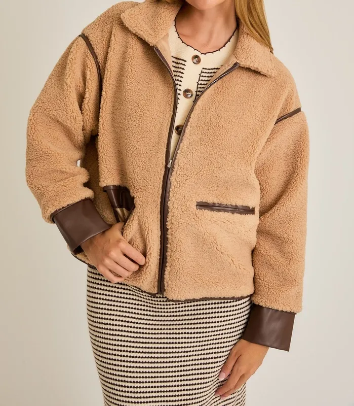 Easy Layer Brown Coated Jacket