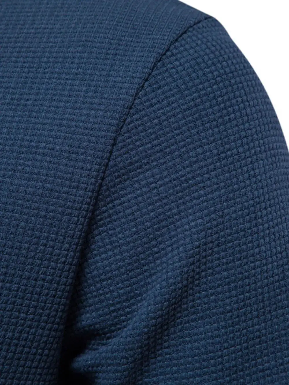 Waffle Knit Short Sleeve Crew Neck Tee