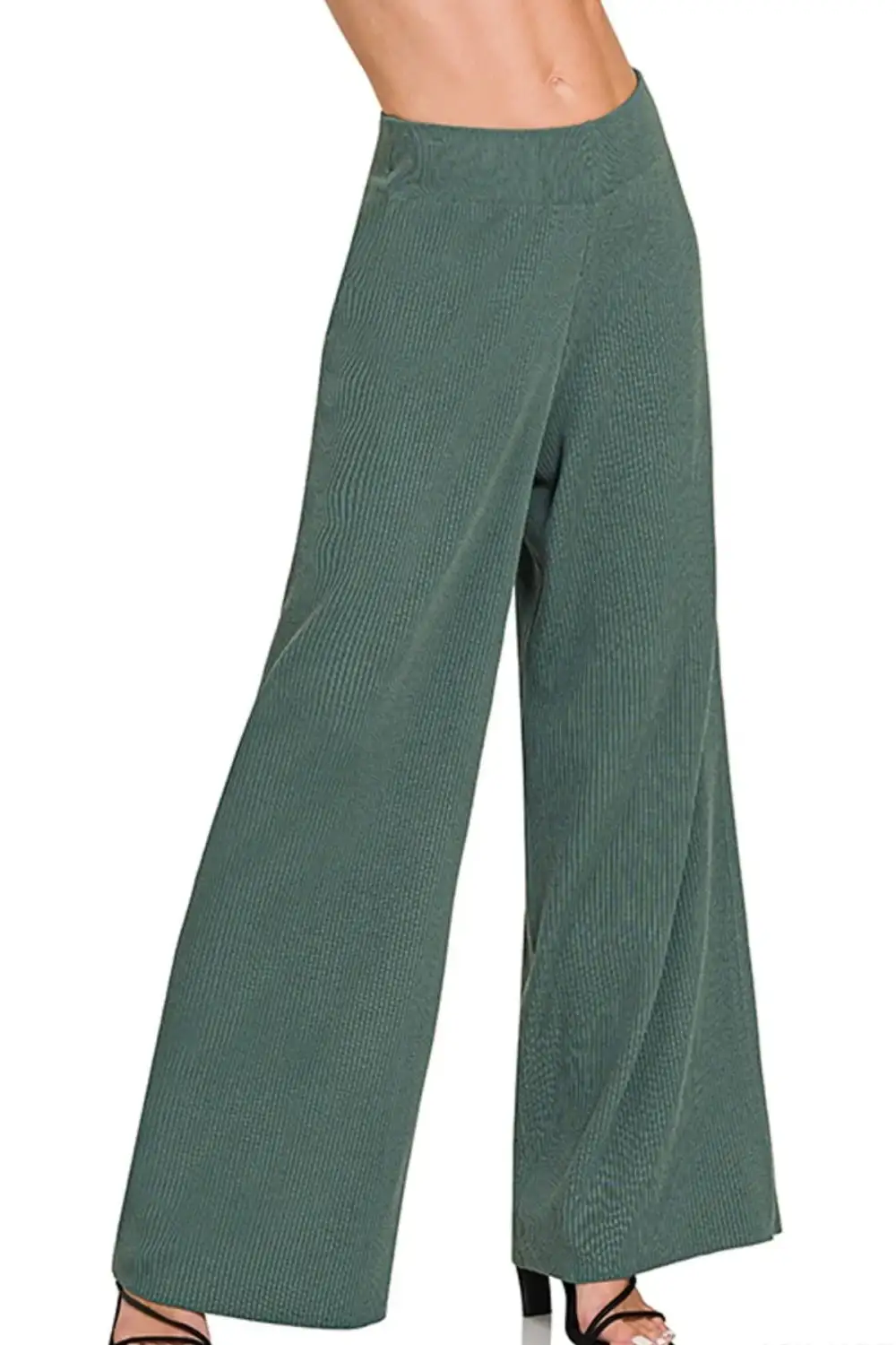 Viscose Ribbed Sweater Pants