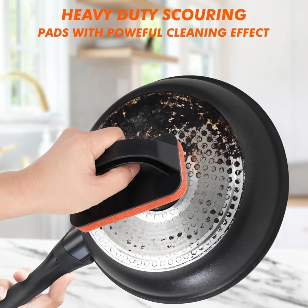 Heavy Duty Scouring Pad with Handle