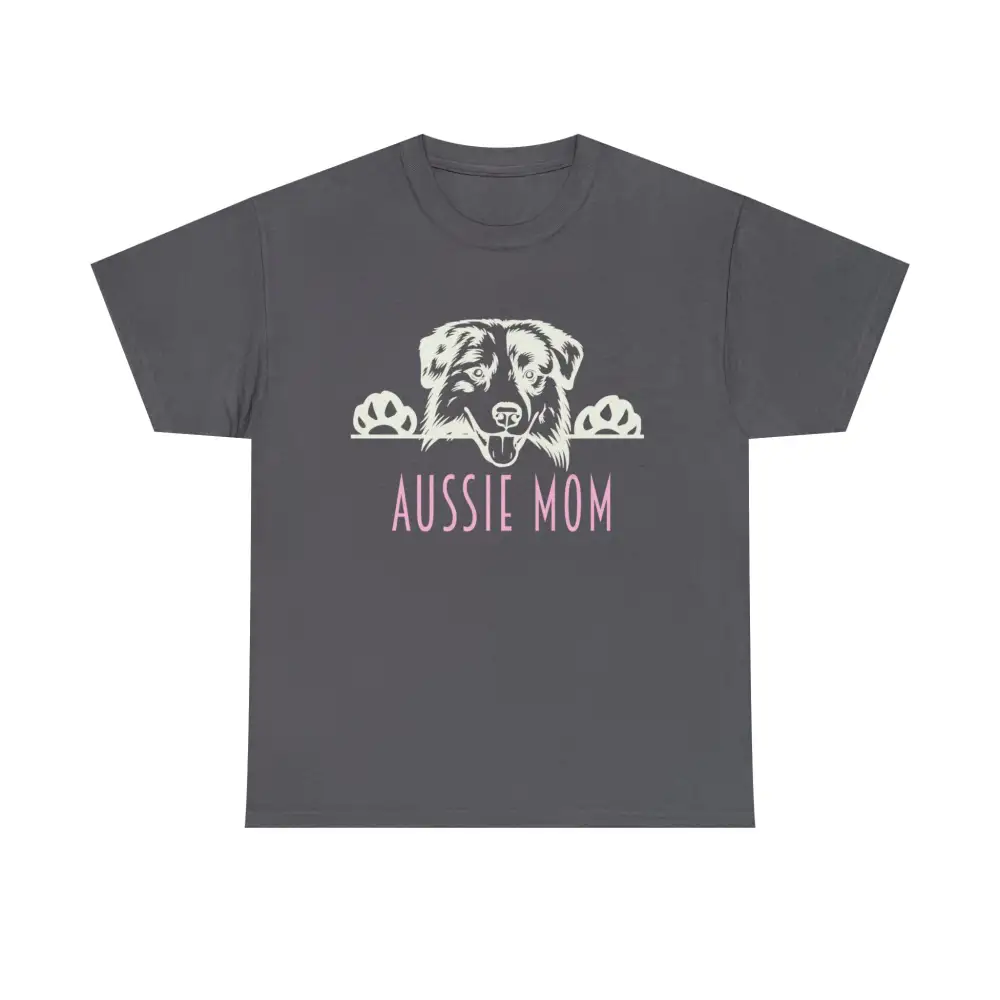 Aussie Mom with Australian Shepherd Dog