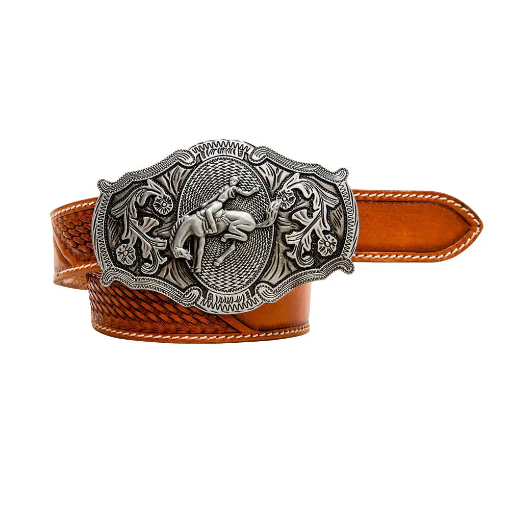 Women's Everyday Handtooled Leather Waist Belt