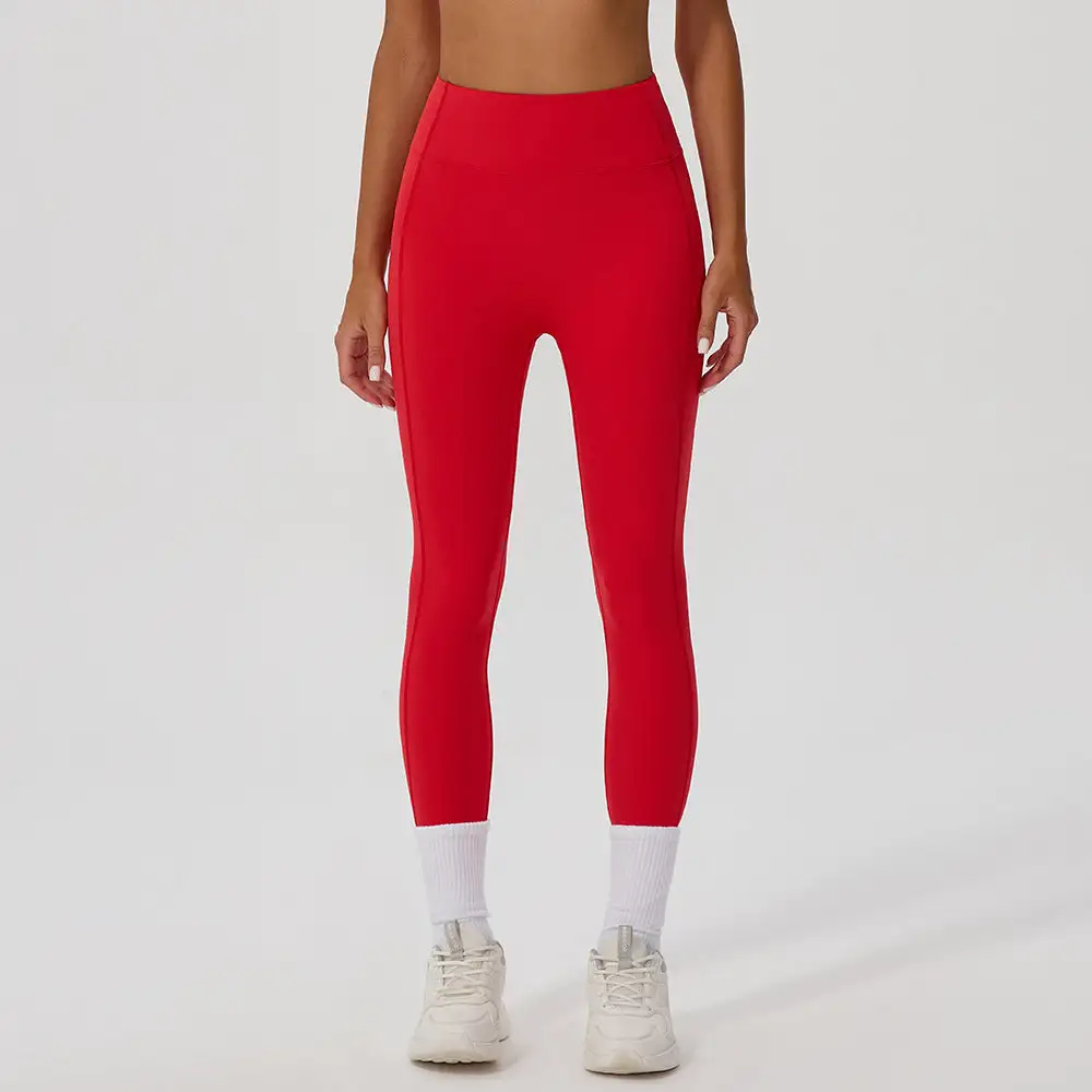 Contrast Back Trim Leggings
