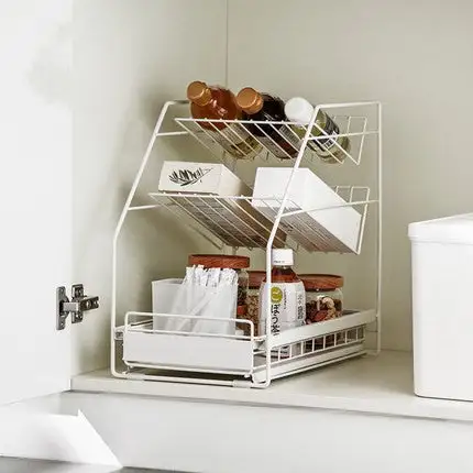 Under Sink Storage White