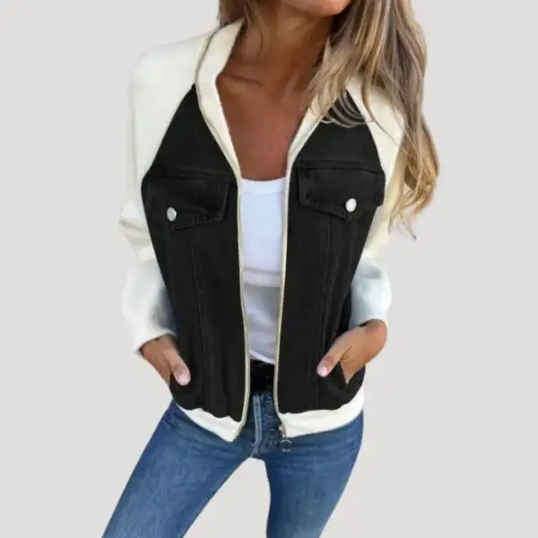 Modern Structured Relaxed Bomber Jacket
