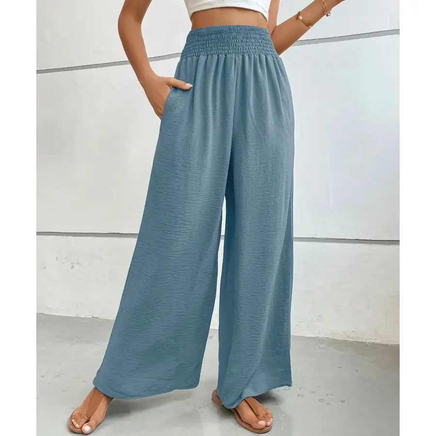Soft High Waisted Wide Leg Pants