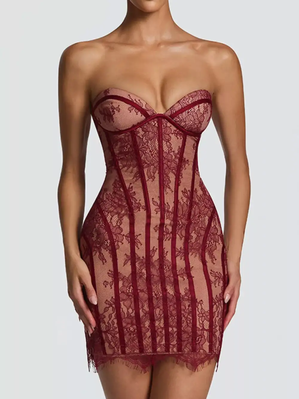 Classic Lace Mini Dress