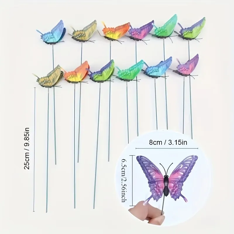 Vibrant Butterfly Plant Decor