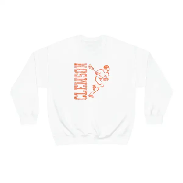 Vintage Player Lacrosse Graphic Crewneck Sweatshirt
