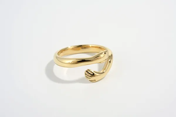 Contoured Minimal Everyday Fashion Ring