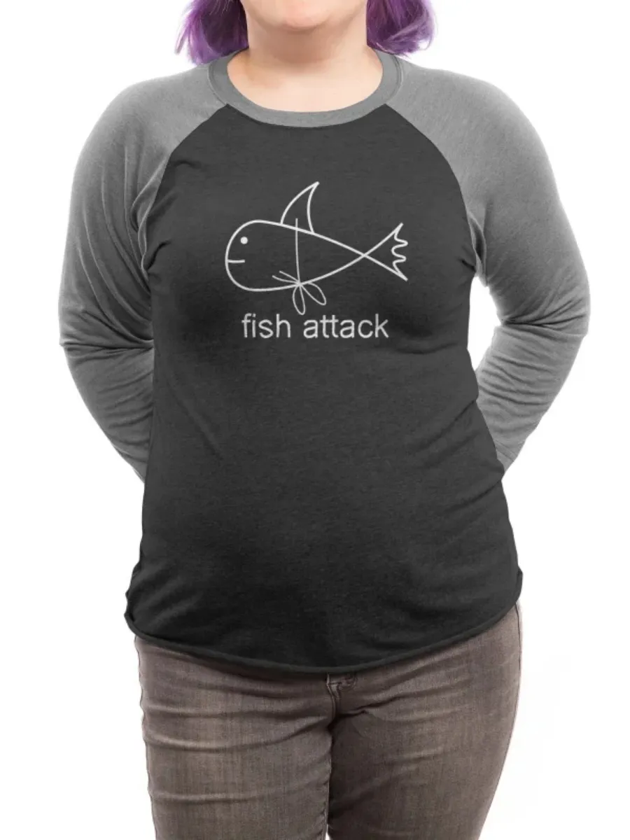 Fish Print Round Neck T-Shirt