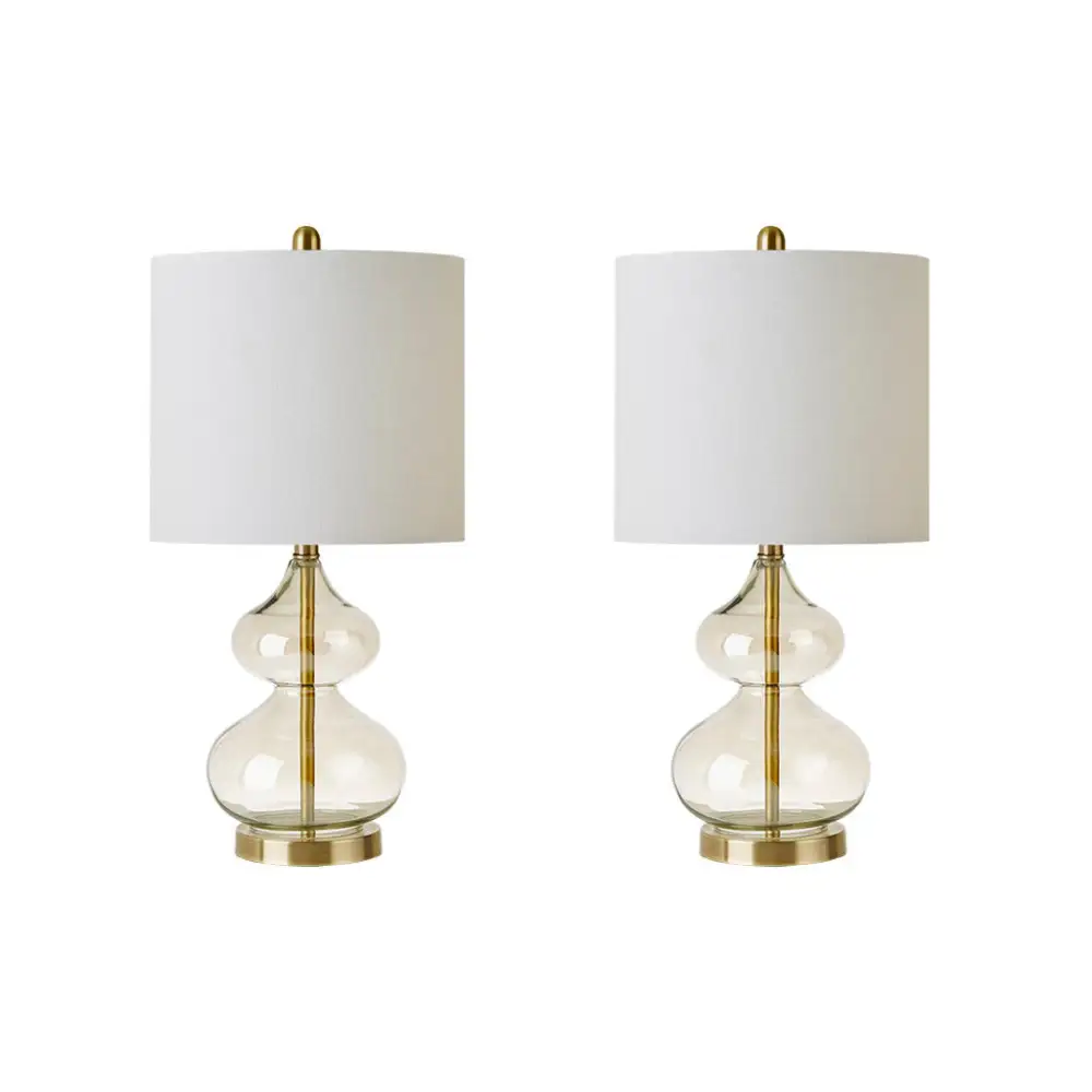 Metal Glass Table Lamp