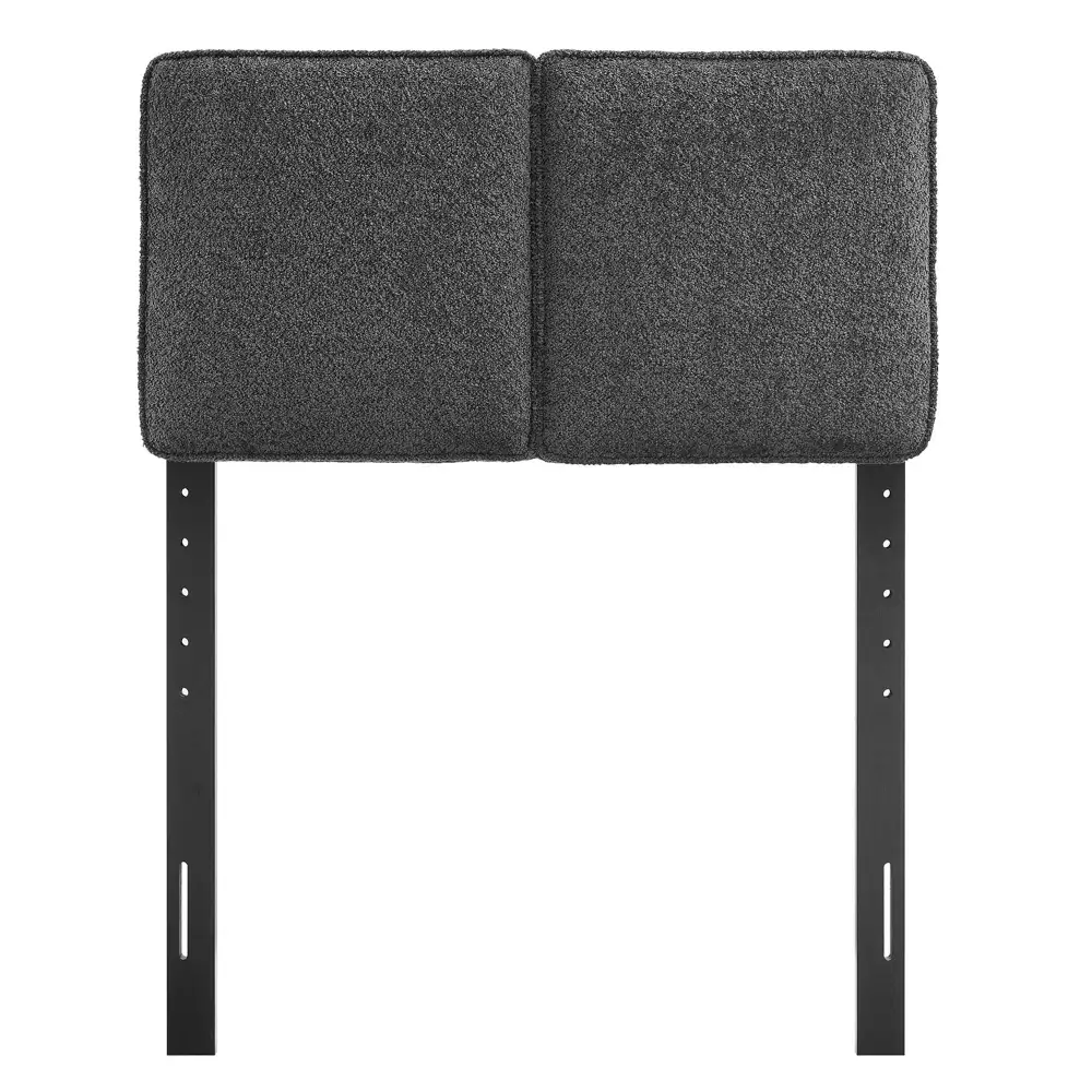 Boucle Fabric Headboard Contemporary Home Design