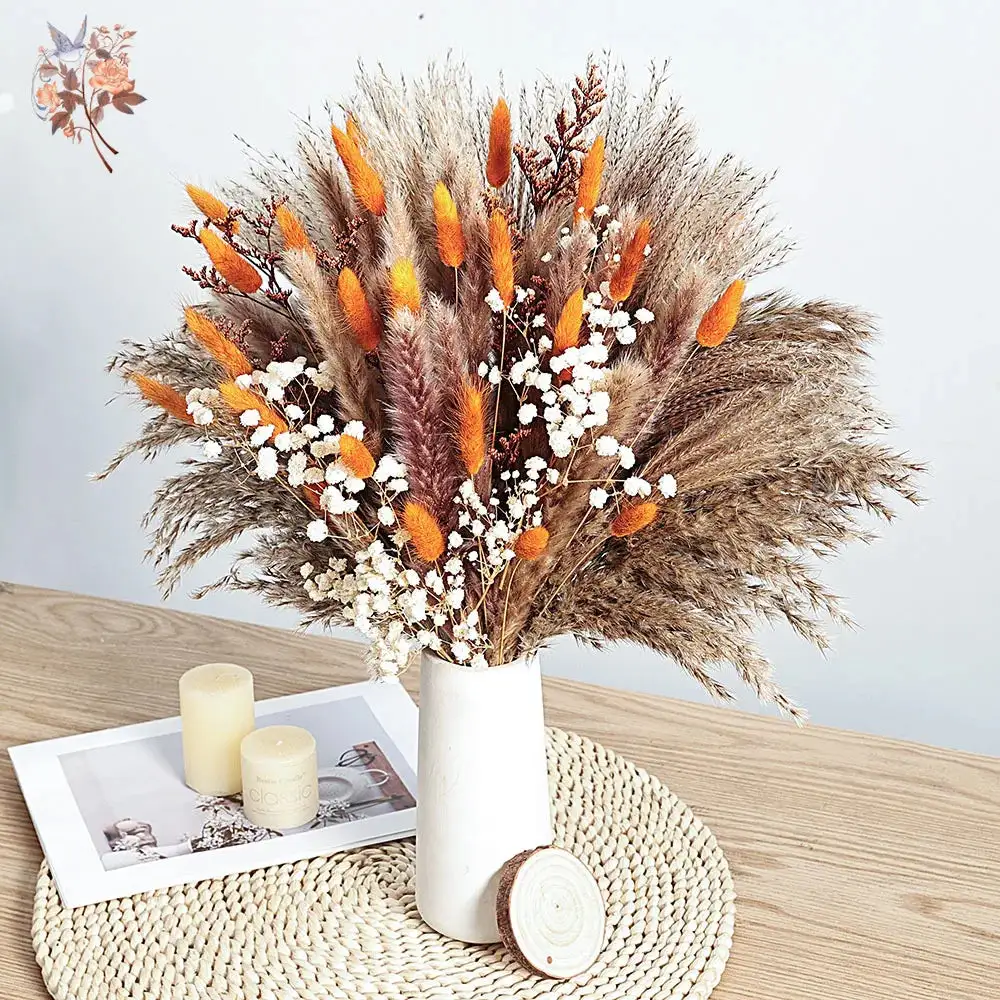 Boho Floral Artificial Decorative Table Accent