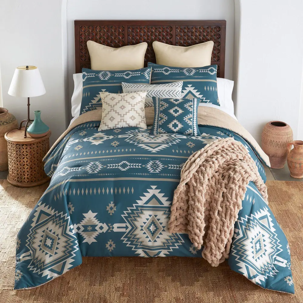 Versatile Quilted Geometric Comforter Set