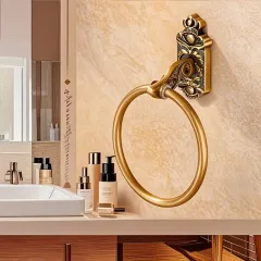 Vintage Ornate Towel Ring