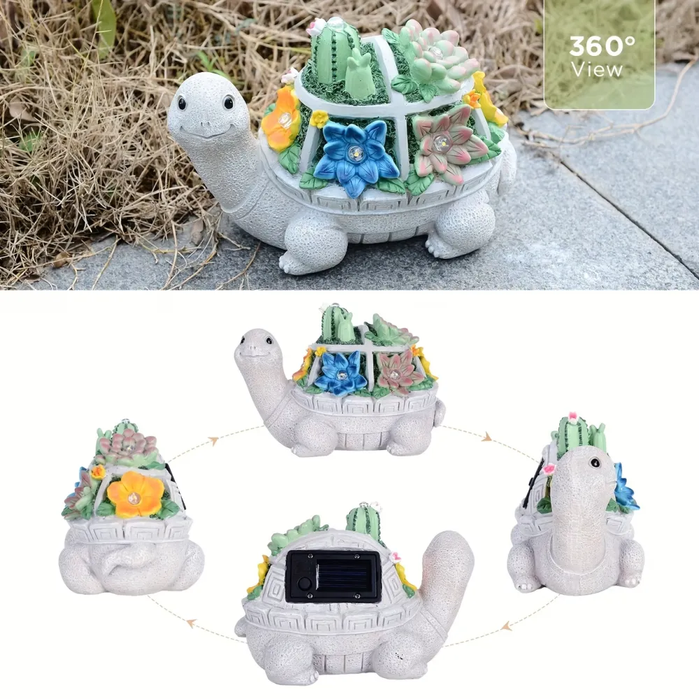 Solar Garden Turtle Decor