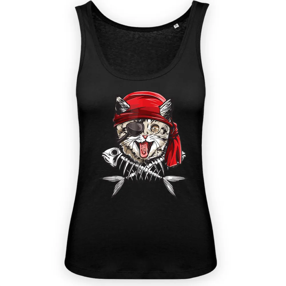 Pirate Cat Graphic Tank